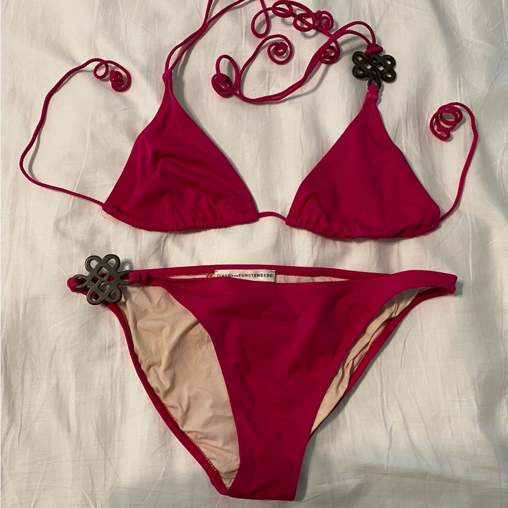 Diane Von Furstenberg Fuchsia Bikini